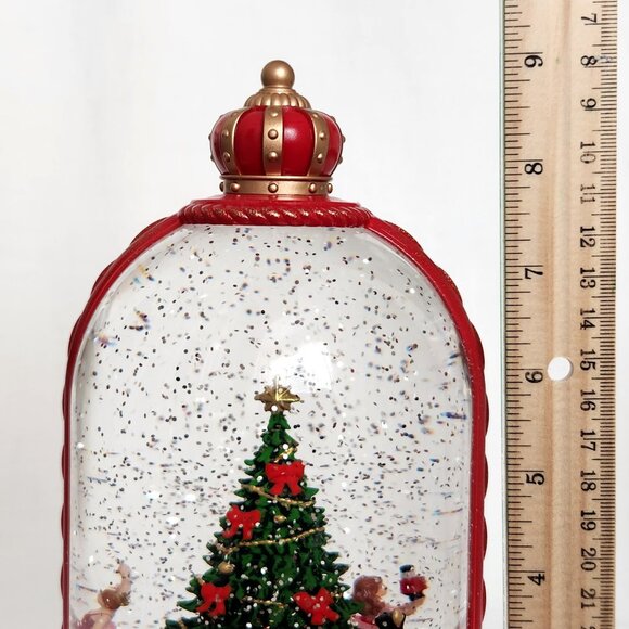 Nutcracker Ballet Christmas LED Light Up Glitter Water Lantern Snow Globe - New - Picture 4 of 10